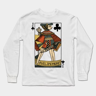 Character of Playing Card Jack of Clubs Long Sleeve T-Shirt